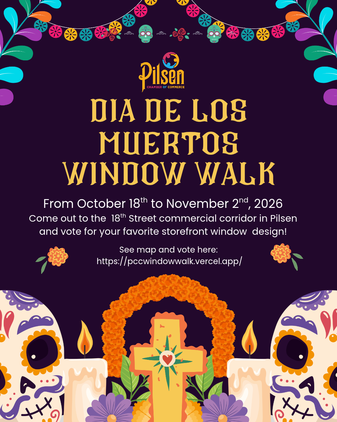Pilsen Día de Los Muertos Window Walk