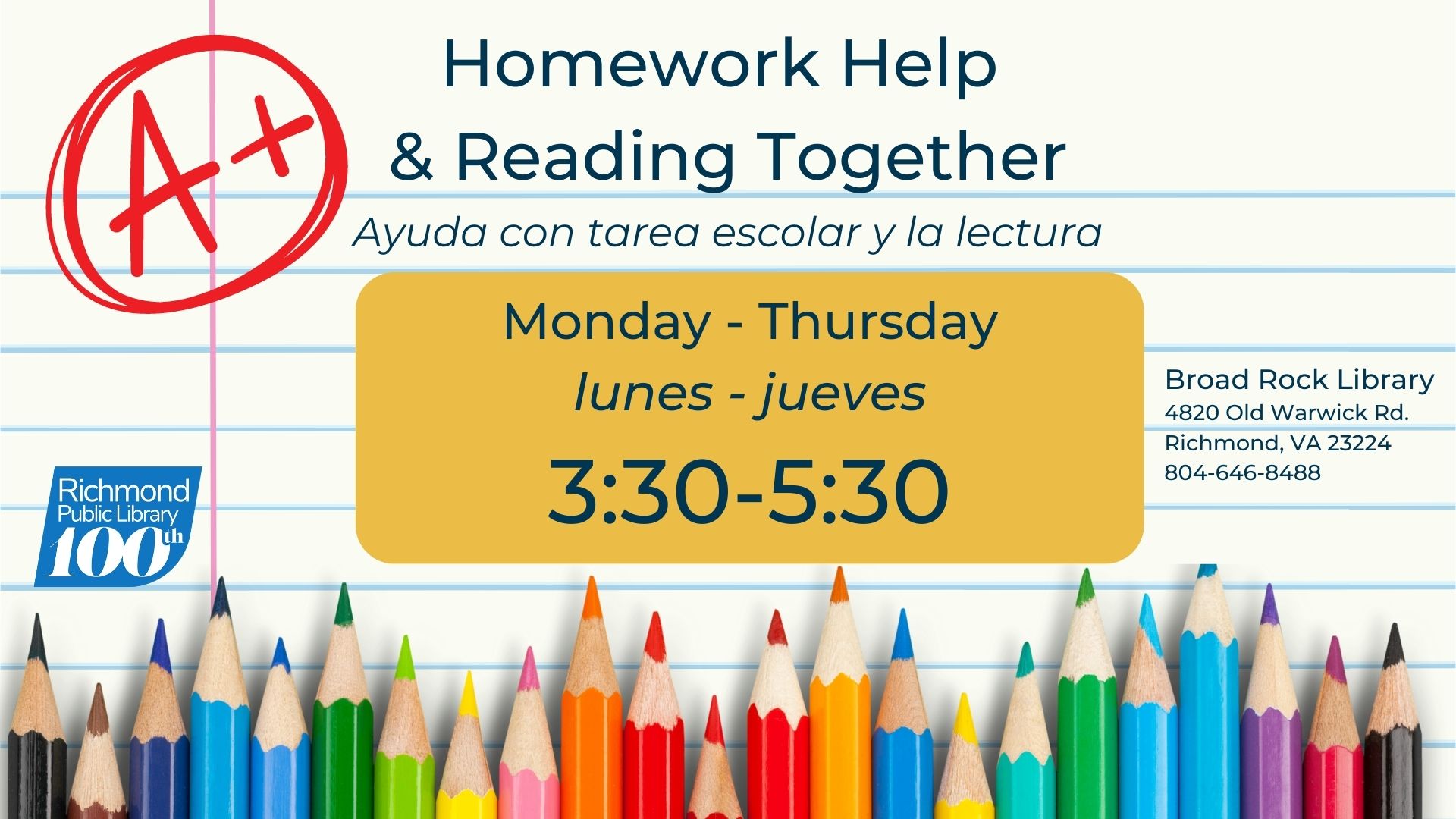Homework Help & Reading Together