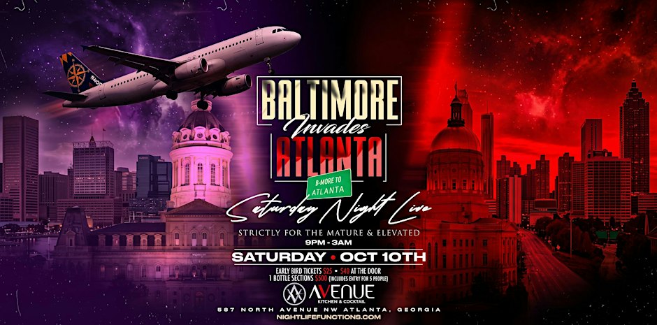 Baltimore Invades Atlanta: Saturday Night Live at Avenue
