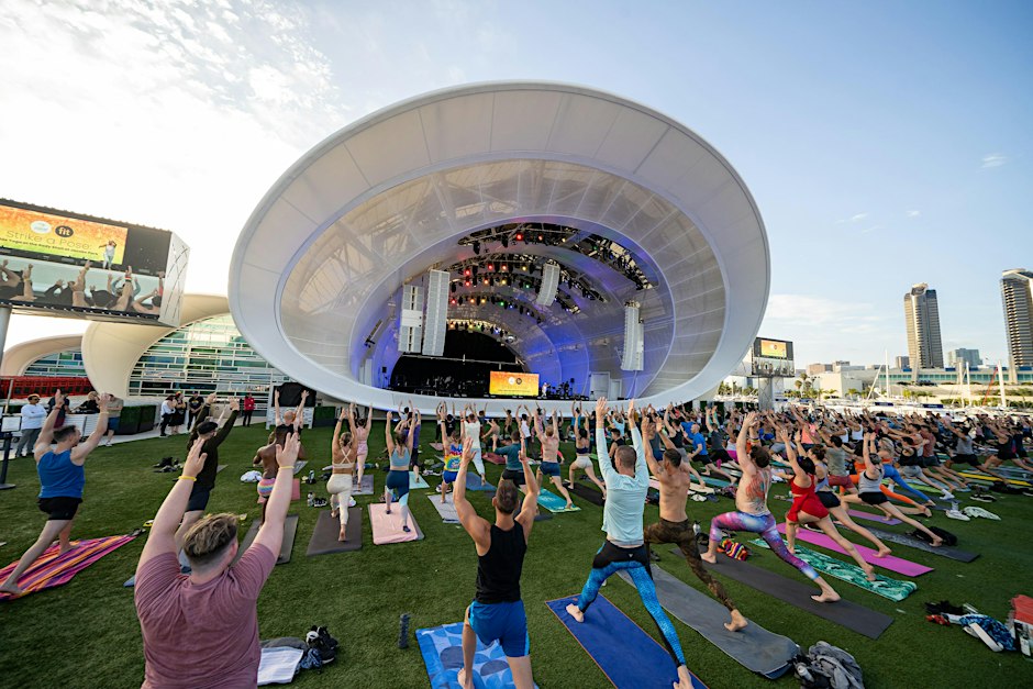 Fit Yoga at the Rady Shell at Jacobs Park