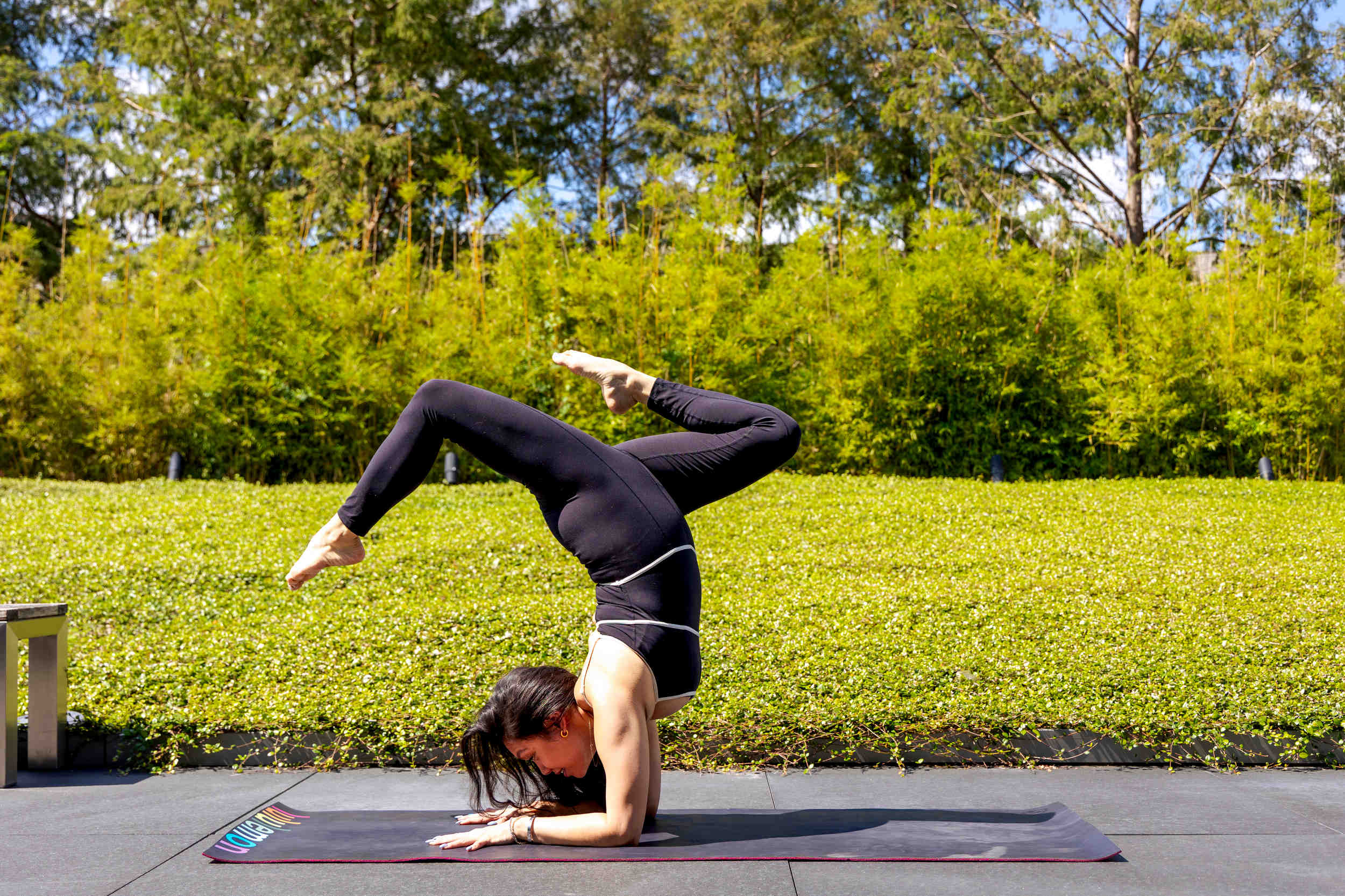 Yoga in the Bamboo Garden