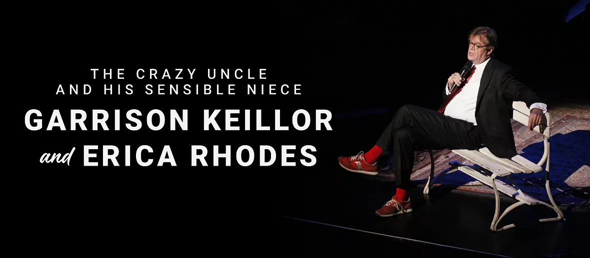 Garrison Keillor and Erica Rhodes