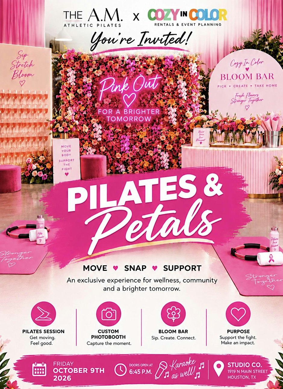Pilates & Petals Social Night
