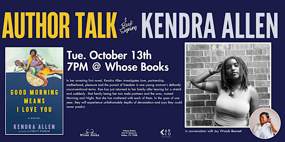 Author Talk: Kendra Allen