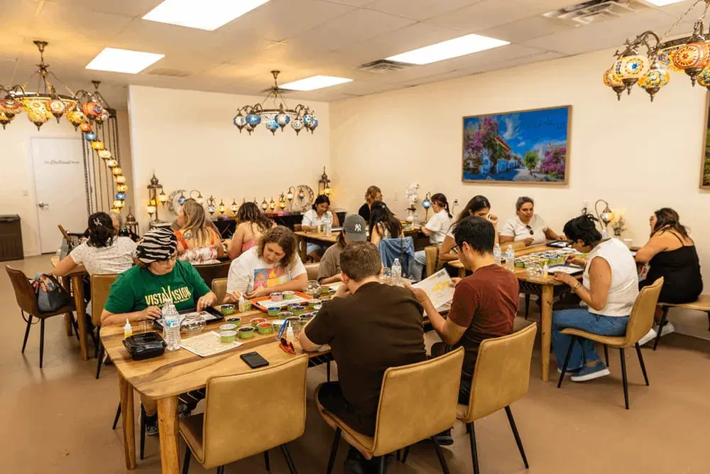 Turkish Mosaic Lamp Workshop Houston | Sugar Land
