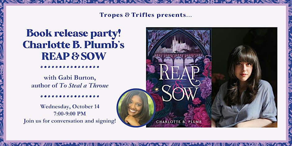 Book release party! Charlotte B. Plumb's REAP & SOW